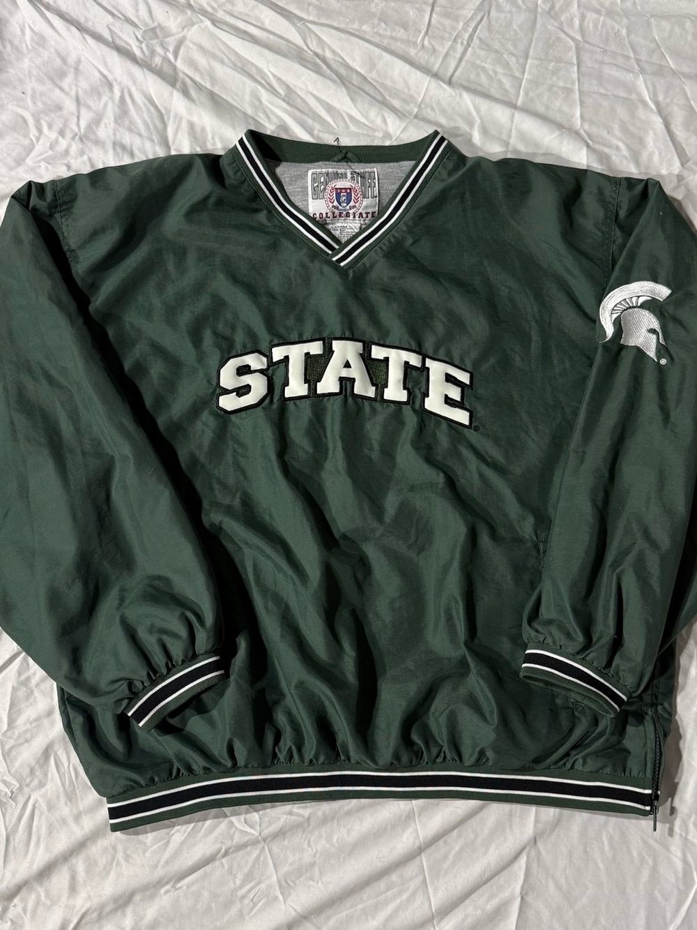 Vintage Michigan State Spartans pullover windbreaker